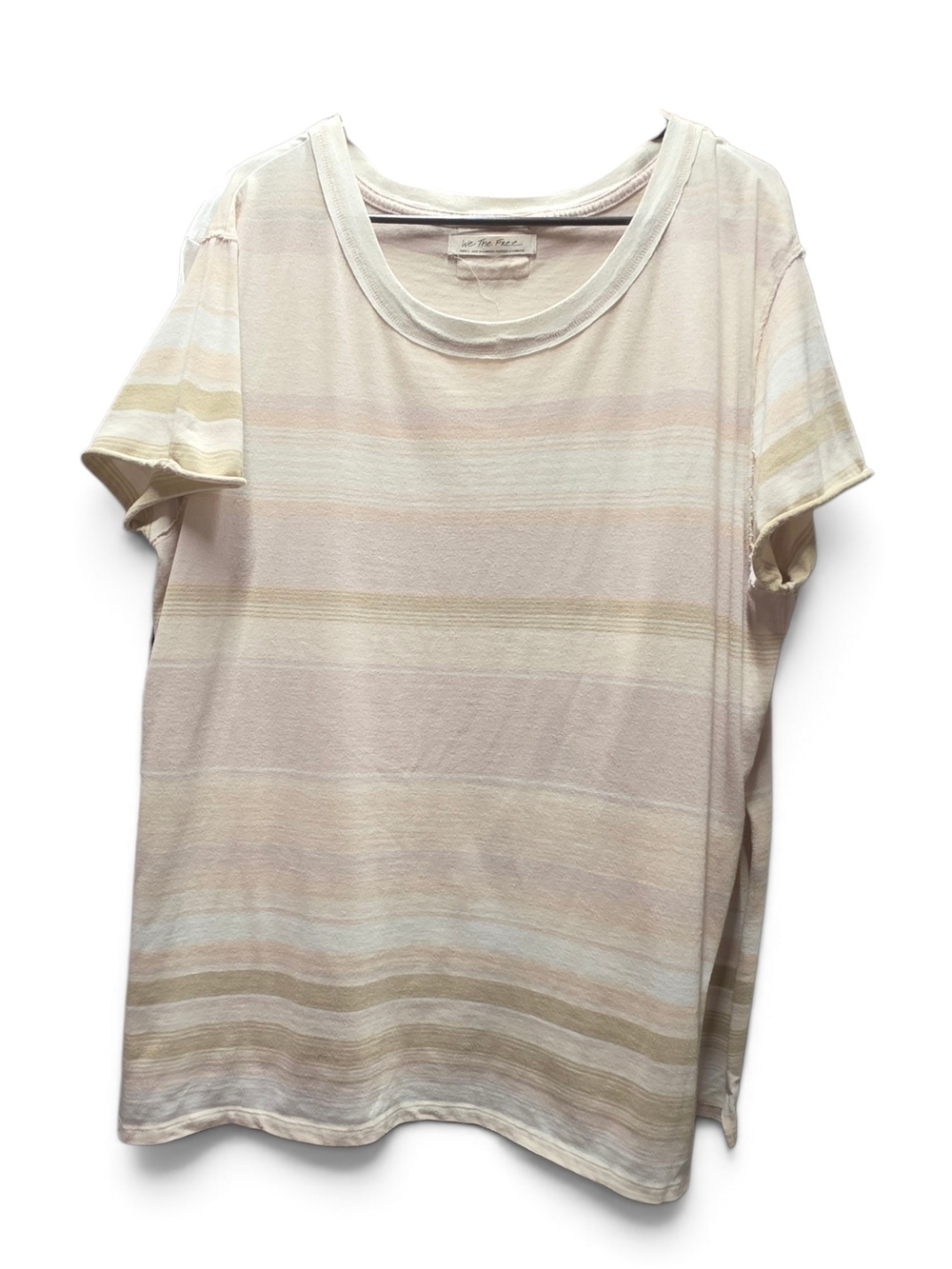 Free People We The Free Soft Striped Short Sleeve Oversized Tee